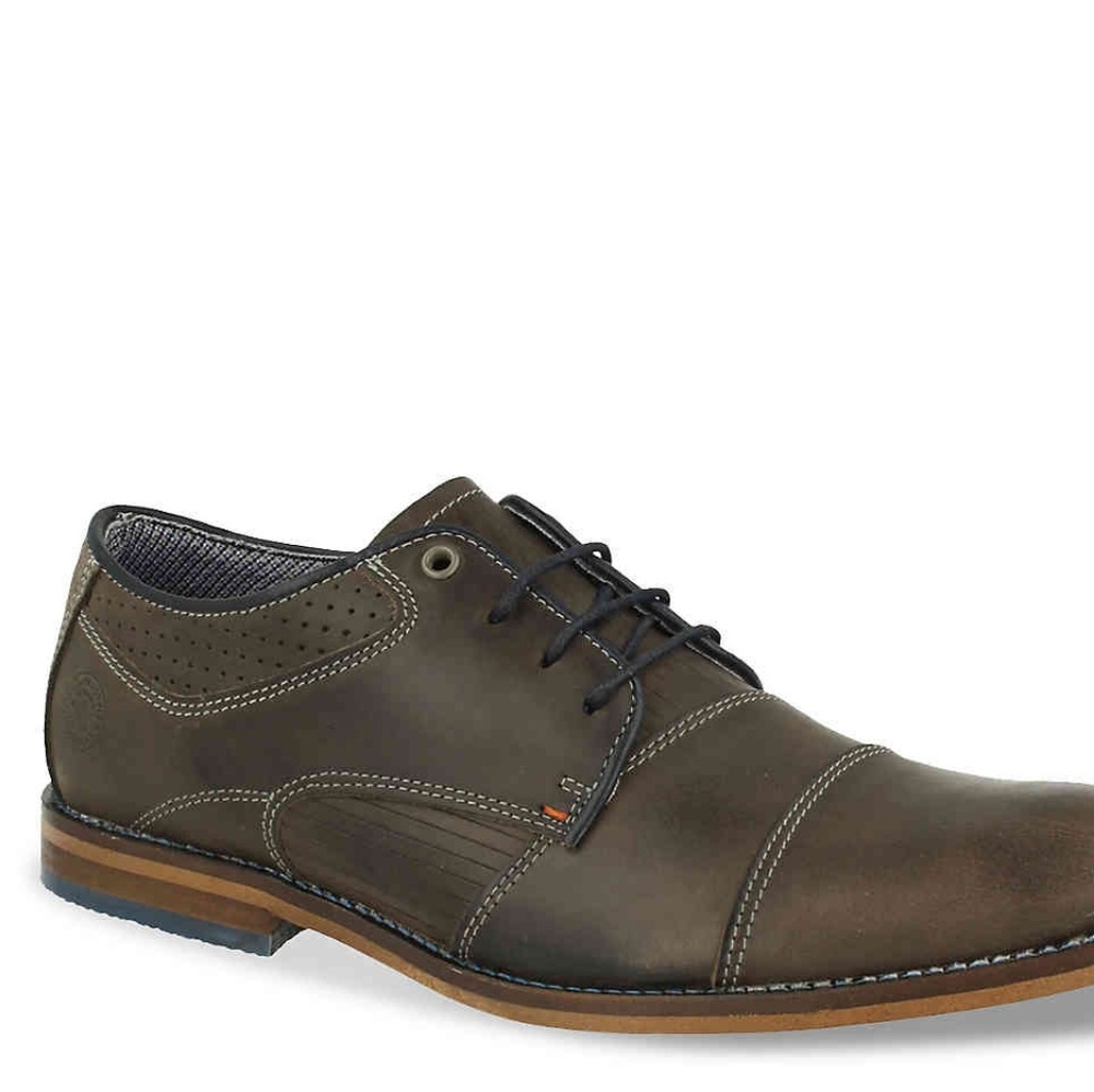 BNWB Bullboxer Grey Roscos Cap Toe Oxford